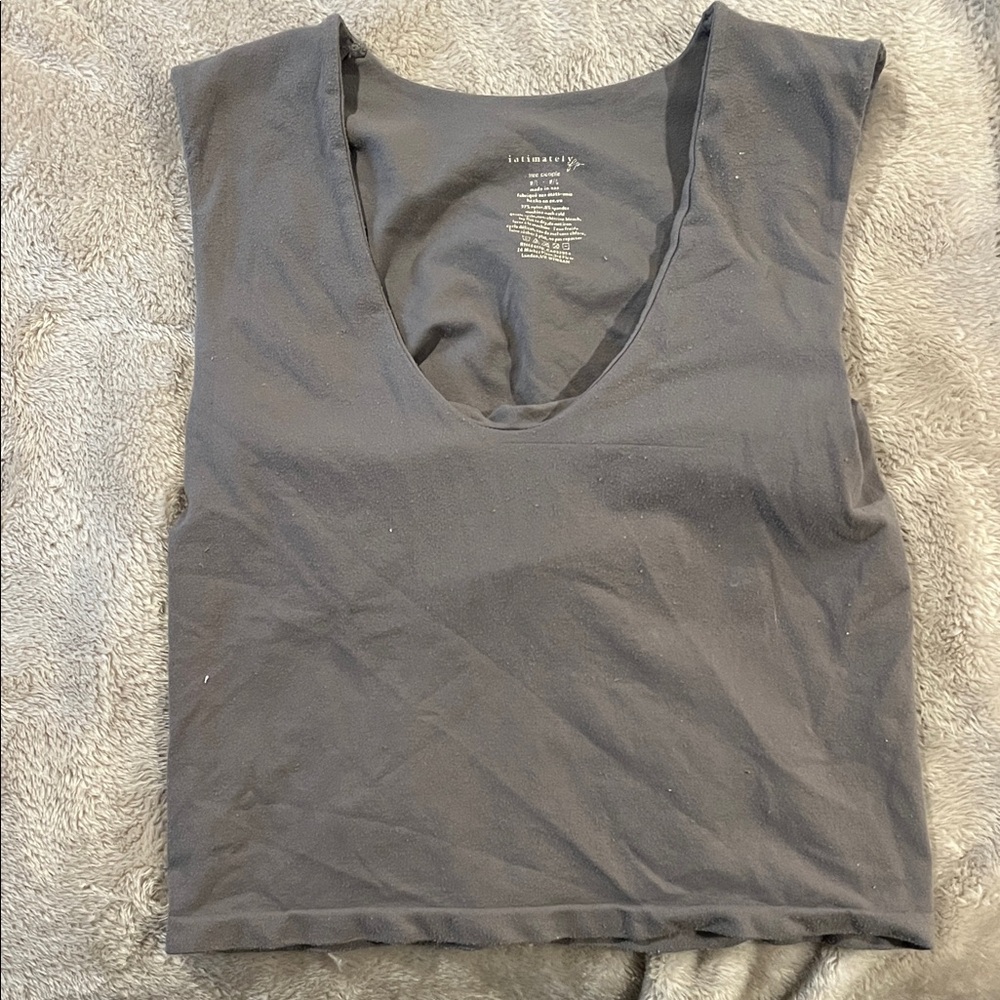 Free People Grey Tank Top, size M